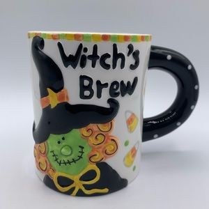 Witches Brew mug Bella Casa by Ganz Halloween large coffee mug
